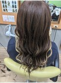 エクステプルエクステバレーヤージュハイライトダブルカラー
