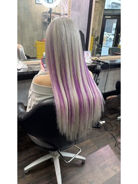 カットツー(Cut2) シルバー×パープル×きらきらティンセル