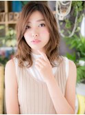 バレイヤージュニュアンスパーマ外国人風ロブc5上尾20代30代40代