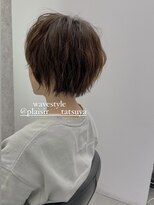 プレジールバイラファブリック(PLAISIR by LA FABRIQUE)&nbsp;PLAISIR/佐々木　ショートボブ　ウェーブアレンジ　草加