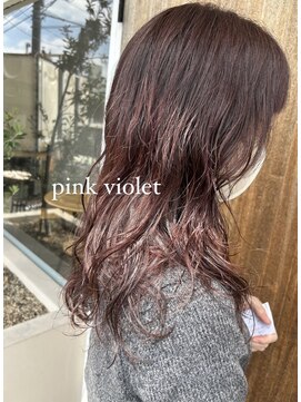 シャポン pink violet × perm