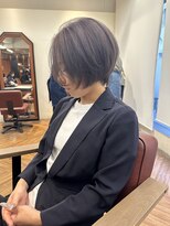 ウニレ バイ センス(unire by sense)&nbsp;【飾磨／姫路】くびれショート×ラベンダー（ブリーチ１回）