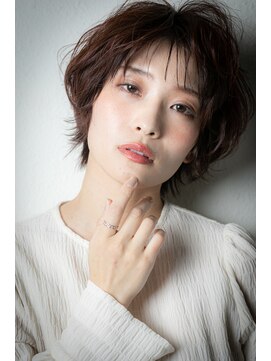 カバーヘア イヴ 戸頭店(COVER HAIR EVE) ウルフカットひし形ショートマッシュパーマv戸頭20代30代40代