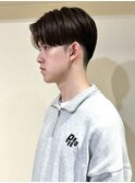 メンズカット　センターパート　韓国メンズヘア
