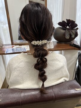 アローズ(arose) 編み下ろしヘアセット結婚式