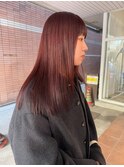 つやつやワインレッド