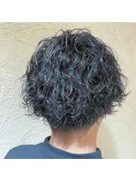 アーティスオム(Artice HOMME)&nbsp;波巻きスパイラルパーマ/黒髪/ニュアンスデザイン