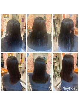 ハロー  三軒茶屋(hair Hello) ミディアム縮毛矯正