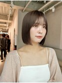 似合わせボブ×柔らかい地毛風ストレート
