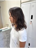 イメチェン/ホワイトブロンド/外ハネボブ/美髪/茅ヶ崎