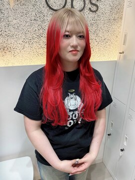 オプス 大名店(Ops) ☆ミルクティー×レッド×ルーツカラー