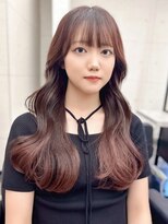 スターズ 柏(STARS)&nbsp;ピンクベージュ ハイトーン ブリーチカラー 韓国くびれヘア 20代