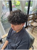 波巻きパーマ