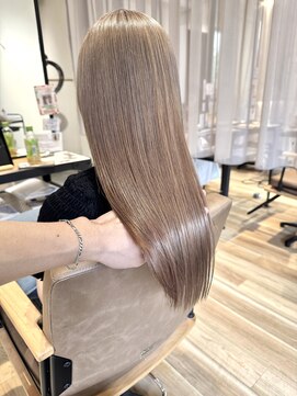 パプスドコワフュール 甲子園口店(Pap's de coiffeur) オシャレに魅せるミルクティーベージュ