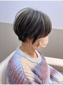 神戸 三宮 白髪ぼかし 脱白髪染め チャコールグレー 30代40代