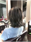 ミルクブラウンXナチュラルショート