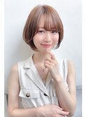 ラウンドショートボブ