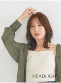 外ハネミディアム#小顔似合わせレイヤー#ダークアッシュ#韓国