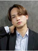 センターパート×曲がる縮毛矯正×韓国風×大人men's