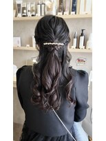 マル 薬院浄水店(MAR.co)&nbsp;結婚式ハーフアップヘアセット