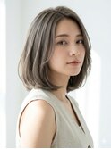 30代40代50代、イルミナカラー スターダスト グレージュボブ