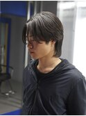 10代20代メンズカットメンズパーマセンターパート