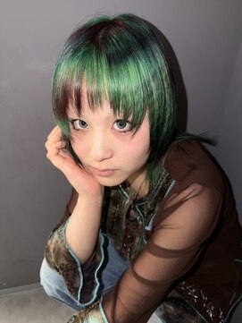 ロテサカエ(Lote.Sakae) 着物ヘア/大人ガーリー/ダークアッシュ/似合わせカット