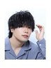 【お得なメンズコース】メンズカット+パ-マ+眉カット+炭酸クイックスパ¥13000