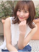 2030代40代50代ウエーブミディアム似合わせカットメルティカラー