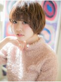 *CUORE松戸*…カーキベージュアンニュイ抜け感ショートウルフc