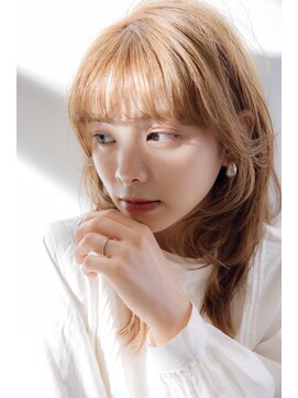 リュンヌ 門前仲町(lune) 顔まわりふんわりレイヤー ヴェールカラーベージュ【LINONA】