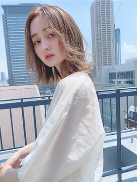 ルービック バランス 天王寺(Rubik's×Balance) アッシュベージュ/透け感ボブ