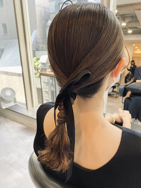 秋冬はベロア推し！お呼ばれヘアセット【銀座ヘアセット】