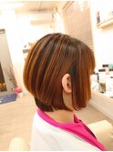 ☆大人女性美髪前下りショートグラデーションボブ☆