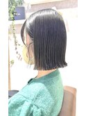 切りっぱなしボブ