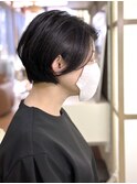 大人ショートボブ＋オーガニックカラー＋生コラーゲンTR