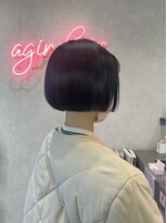 アジールヘア 赤羽駅南口店(agir hair)&nbsp;韓国風ブルーブラックイルミナカラー高発色透明感艶髪カラー赤羽