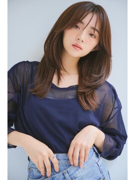 リーリー 札幌駅前(Lily) 大人かわいい20代30代40代ミディアムレイヤー小顔前髪カット