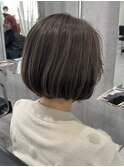 切りっぱなしボブ/エアリーロング/美髪/ピンクブラウン/船橋