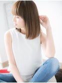 センター北/髪質改善/ぱっつん前髪!ハイトーンカラーストレートh