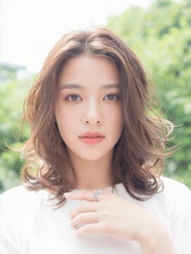 インデックスヘアー 亀戸店 ゆるふわ大人可愛い♪20代デジタルパーマミルクティーベージュ