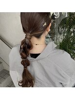 ジジ ヘアワークス(gigi hair works) 参列用タイト編み下ろし