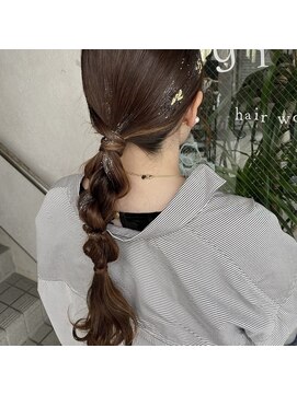 ジジ ヘアワークス(gigi hair works) 参列用タイト編み下ろし