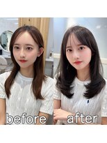 アフロートリノ(AFLOAT Leino)&nbsp;大人可愛いレイヤーカット　顔まわり前髪似合わせミディアム