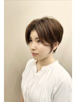 アース 上本町店(HAIR&MAKE EARTH)&nbsp;大人可愛い大人美人ハンサムショートアッシュグレーベージュ