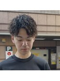 ツイストスパイラル/アップバング/メンズパーマ/メンズショート