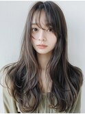 暗髪 髪質再生トリートメント ツヤカラー オリーブグレージュ