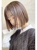 代々木/ブリーチなし/ショートボブ/酸性ストレート/新宿/韓国