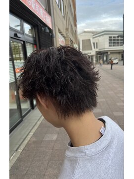 フレンズ 手稲店(friend's) 無造作ツイストパーマ襟足ナチュラルワインレッドカラー札幌