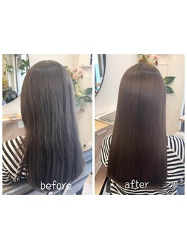 【本町駅/徒歩3分】[髪質改善ストレート]で今までにないまとまり、ツヤ感、さらさらストレートが実現♪